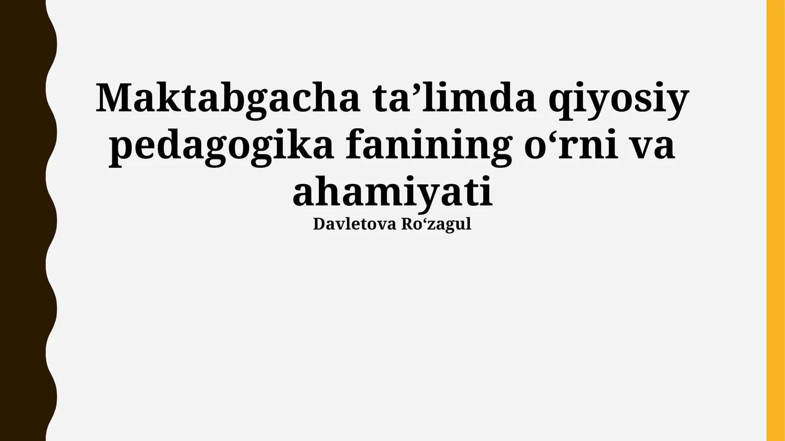 Taqqoslash pedagogikasi