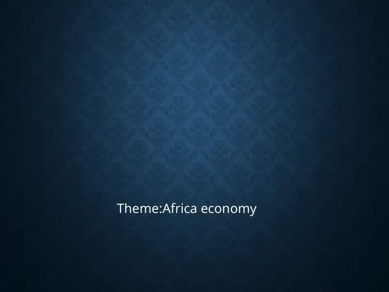 Africa Economy