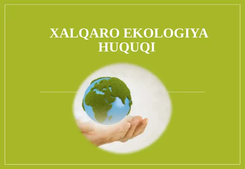 Xalqaro ekologiya huquqi