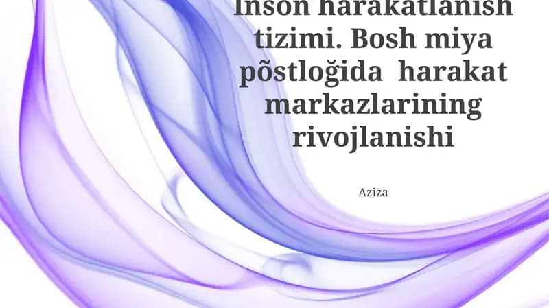 Inson harakatlanish tizimi