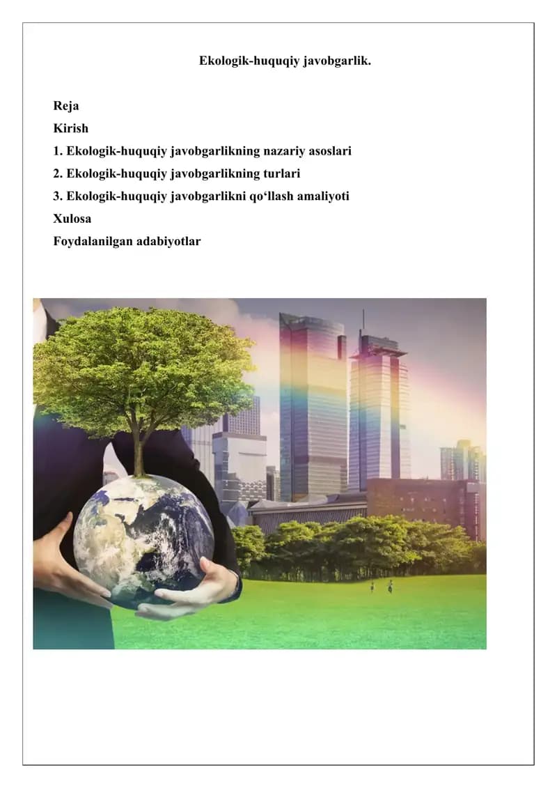 Ekologik-huquqiy javobgarlik