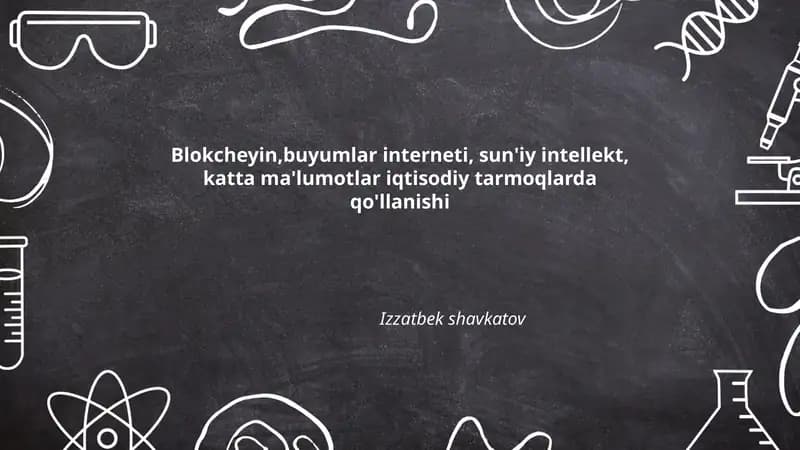 Blokcheyin texnologiyasining moliya