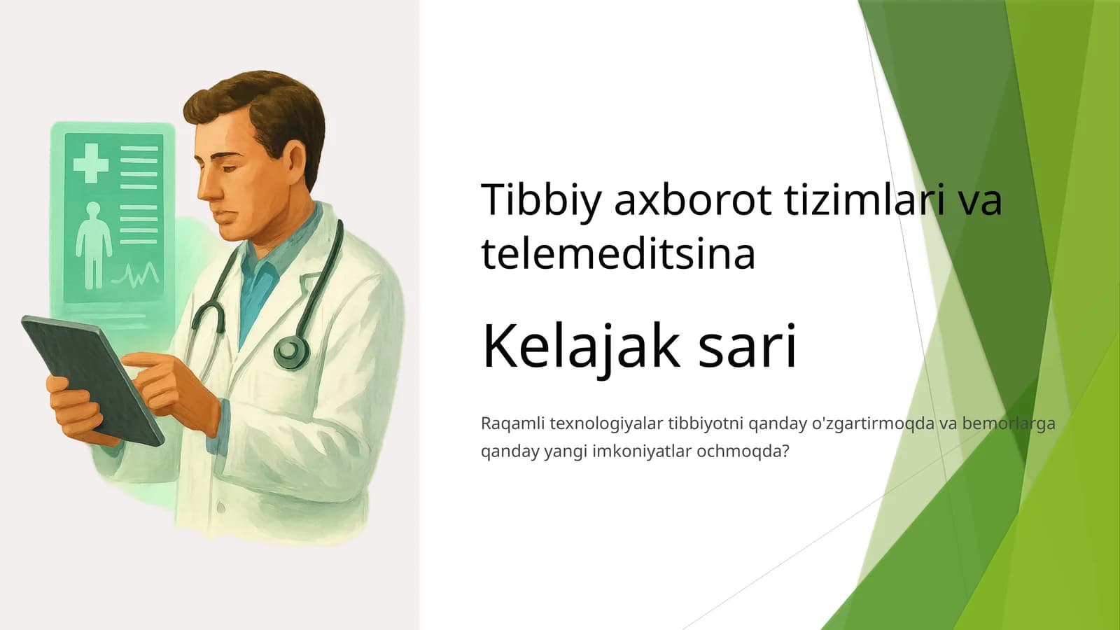 Tibbiy axborot tizimlari va telemeditsina