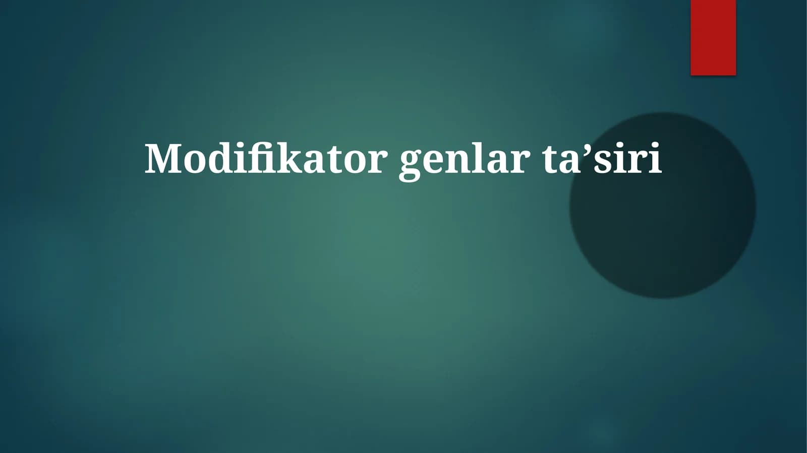 Modifikatorgenlartaʼsiri