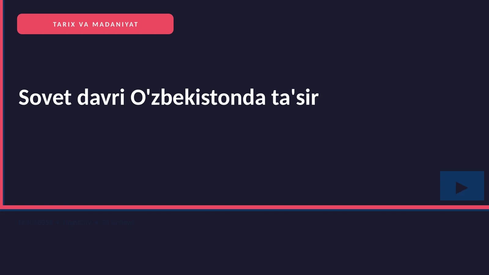 Sovet davri O'zbekistonda ta'sir