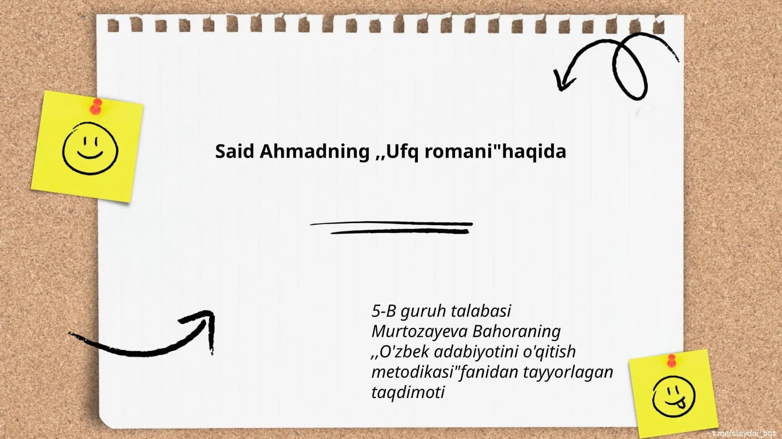 Ufq romani haqida