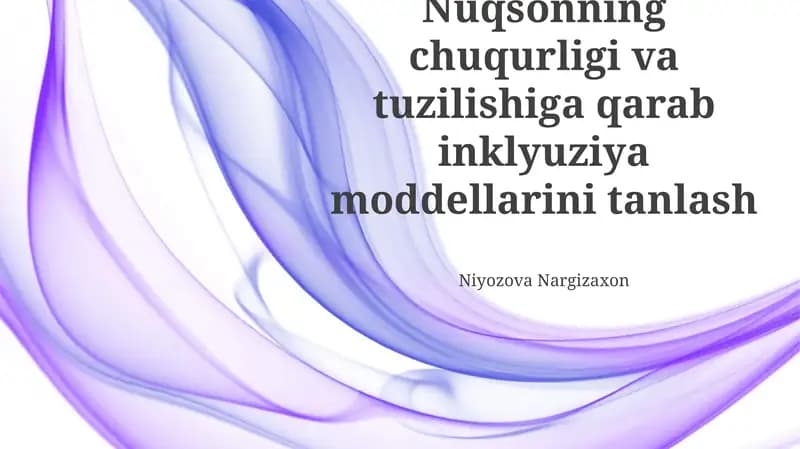 Inklyuziya modellari