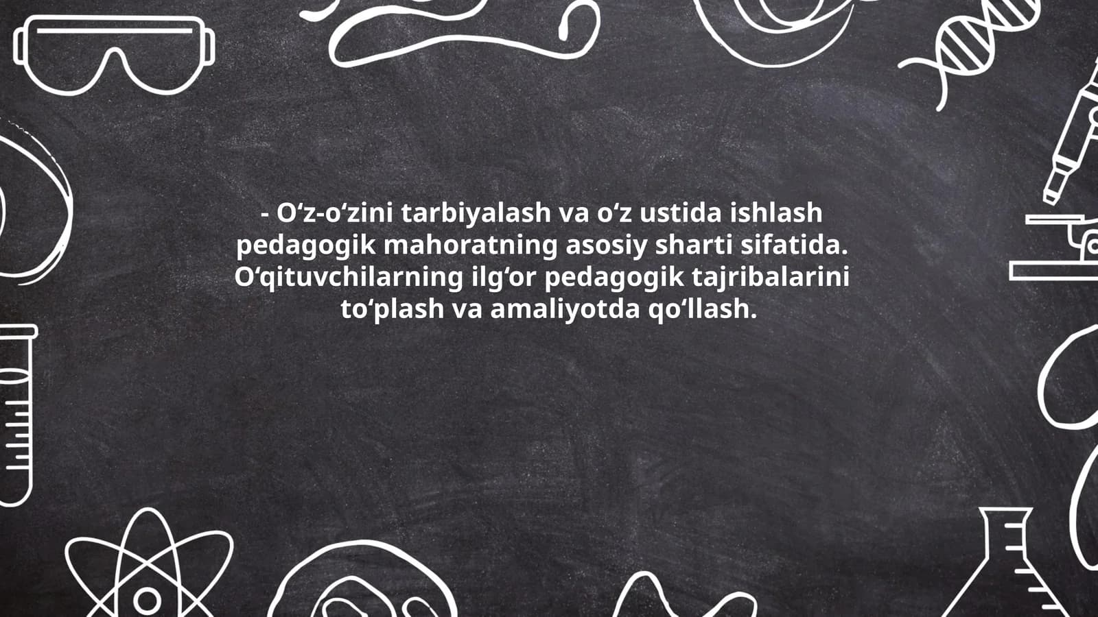 O‘z-o‘zini tarbiyalash va o‘z ustida ishlash