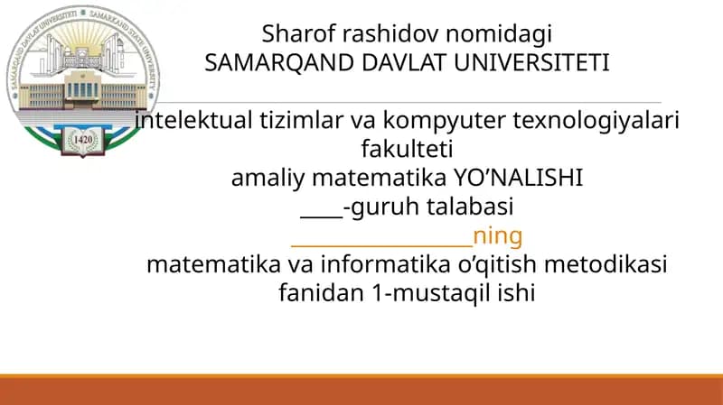 Grafik va diogrammalar mavzusini oʻqitish metodikasi