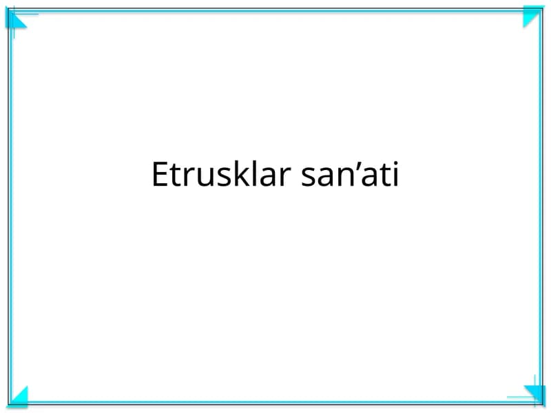 Etrusklar san’ati