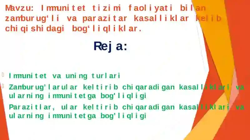 Immunitet va uning turlari