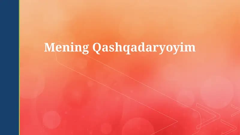 Qashqadaryo: Tarix, Geografiya va Tabiiy Resurslar