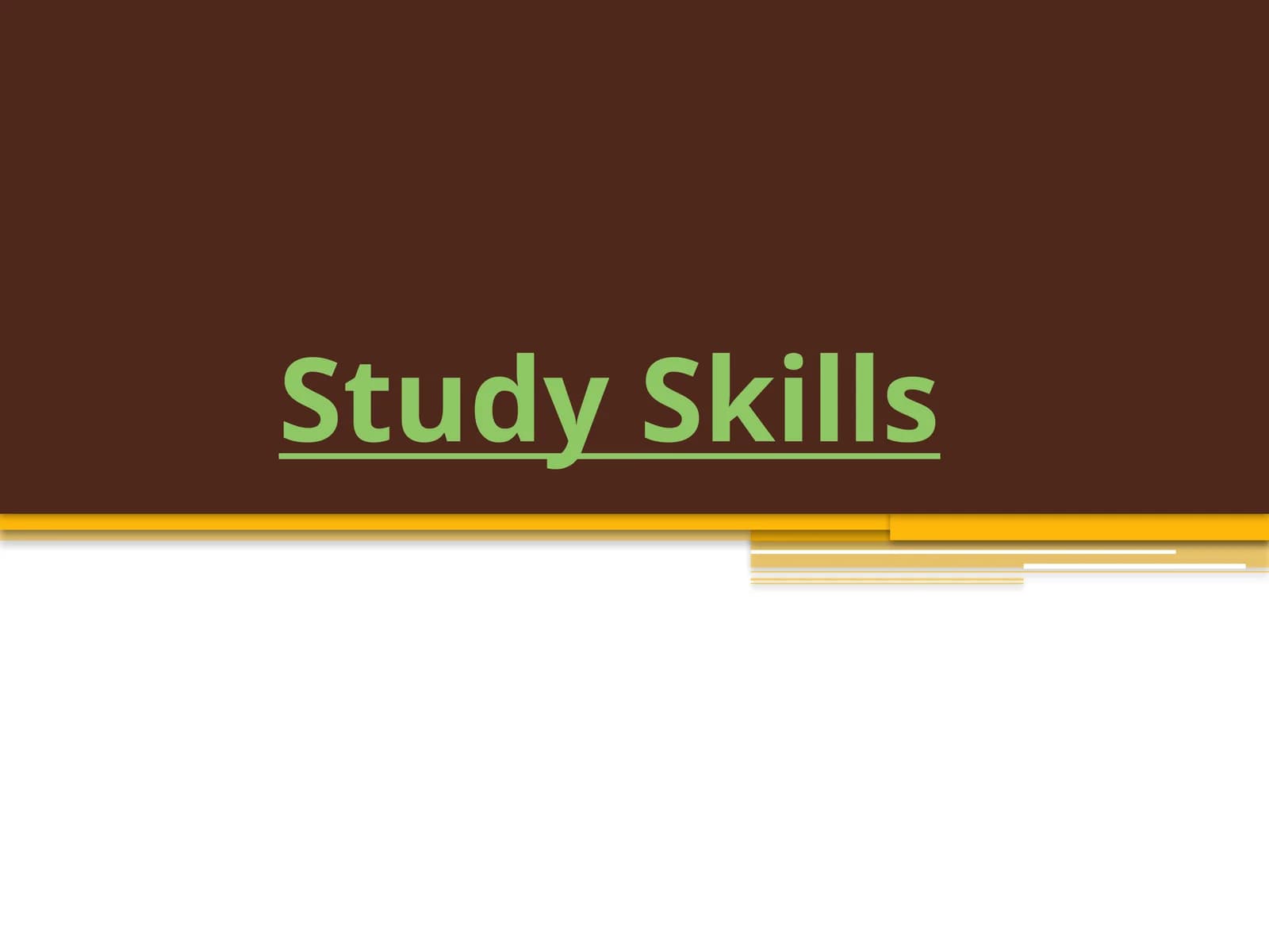 Study Skills