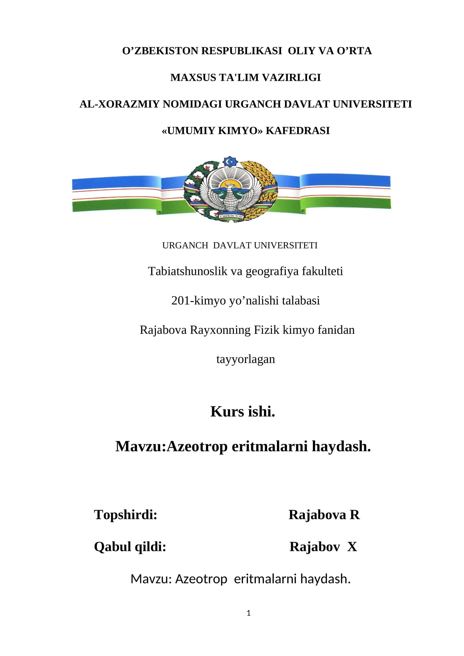 Azeotrop eritmalarni haydash