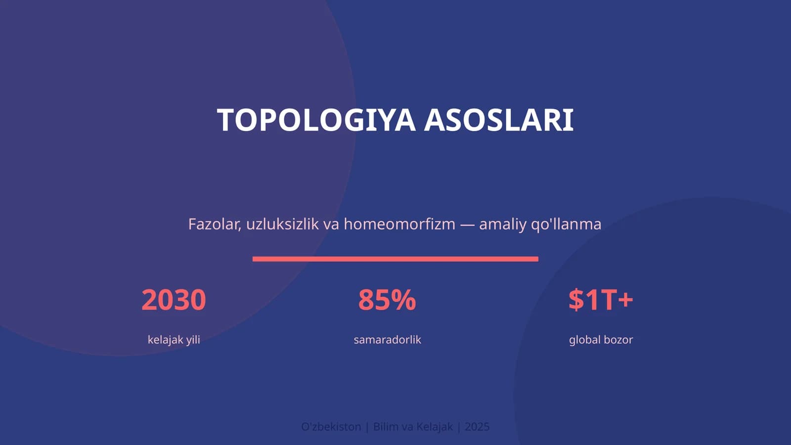TOPOLOGIYA ASOSLARI