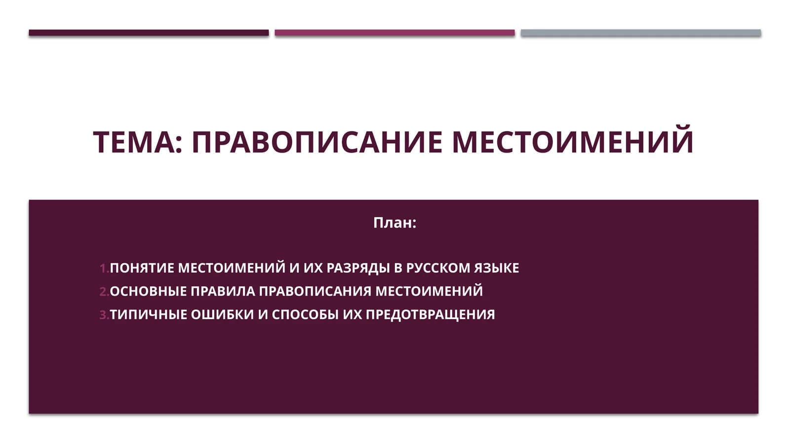Правописание местоимений