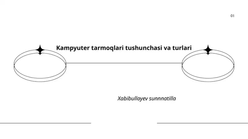 Kampyuter tarmoqlari tushunchasi va turlari