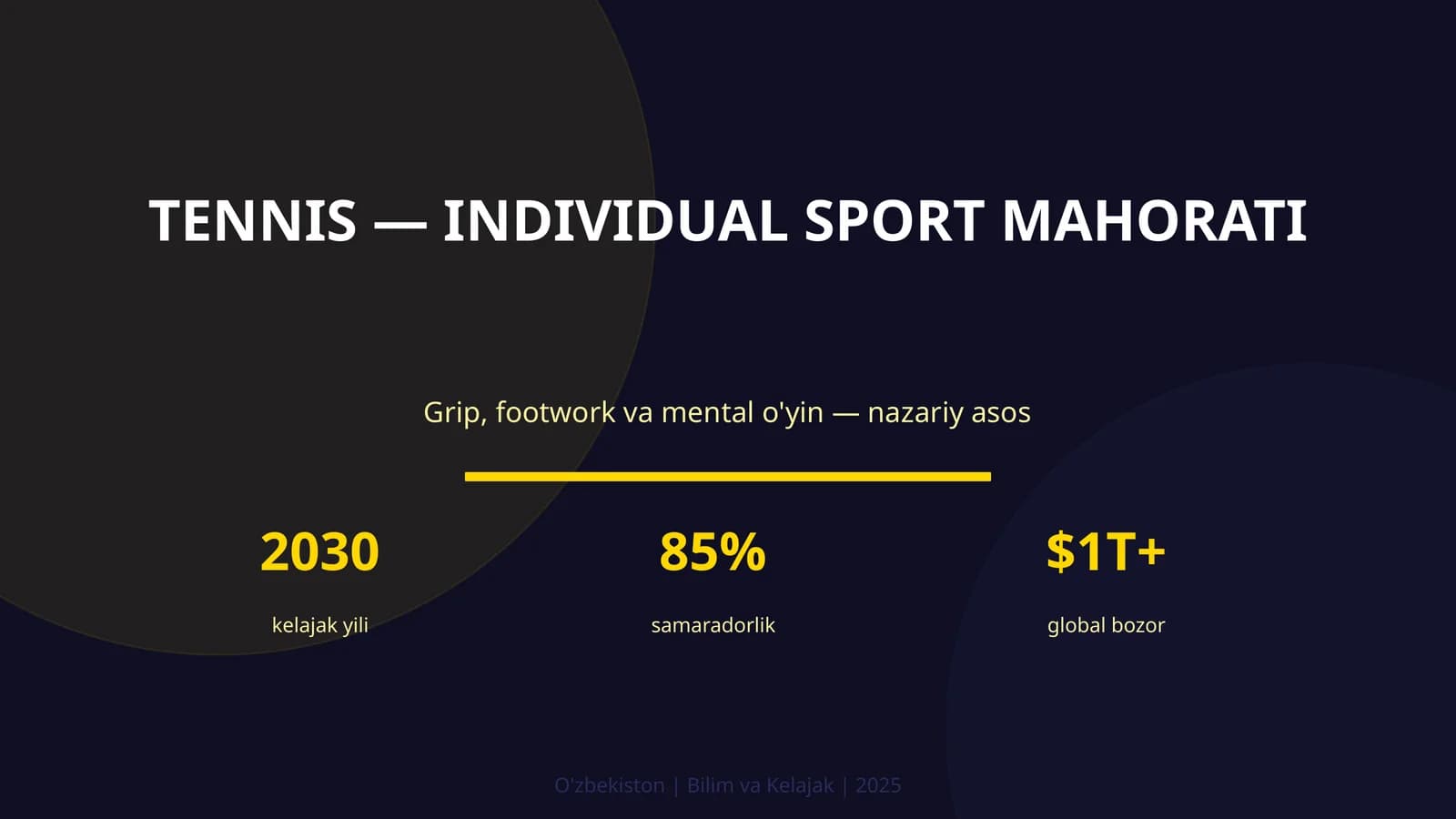 Tennis — individual sport mahorati