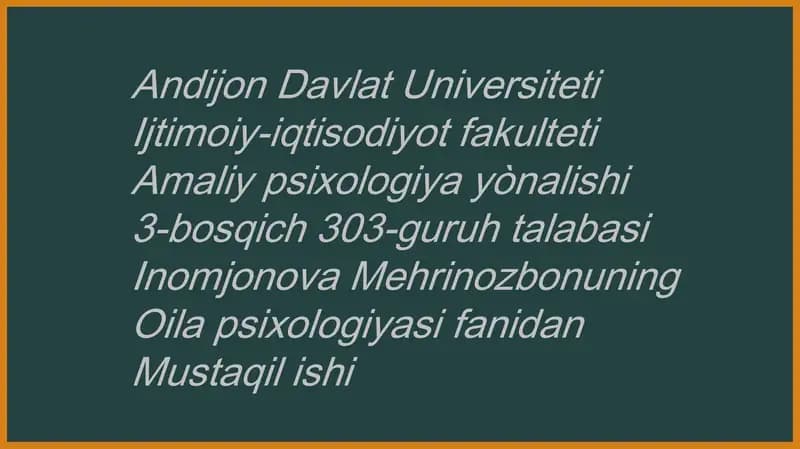 Ajralish va psixologiya
