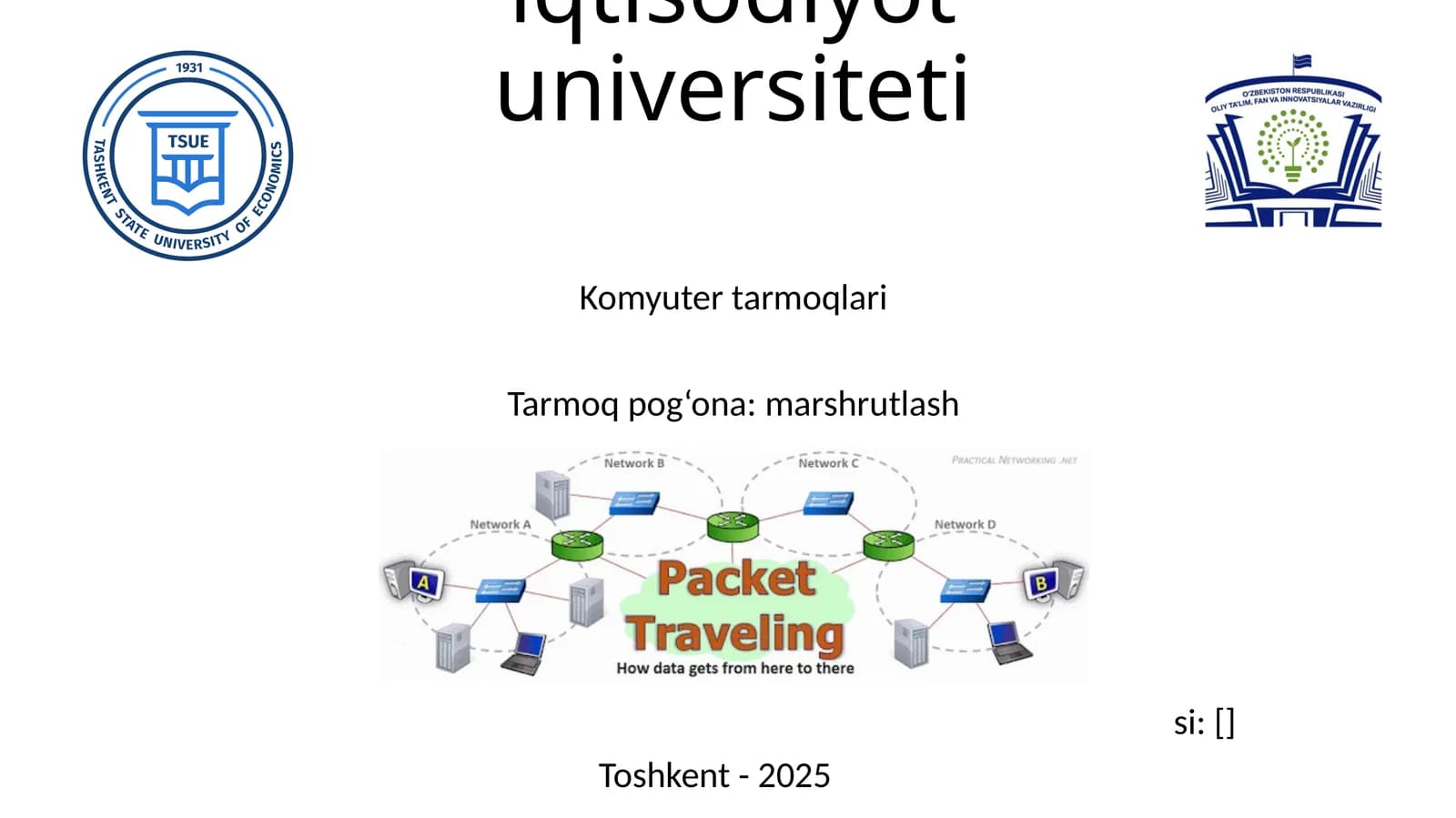 Tarmoq-pog'onasining asosiy funksiyalari