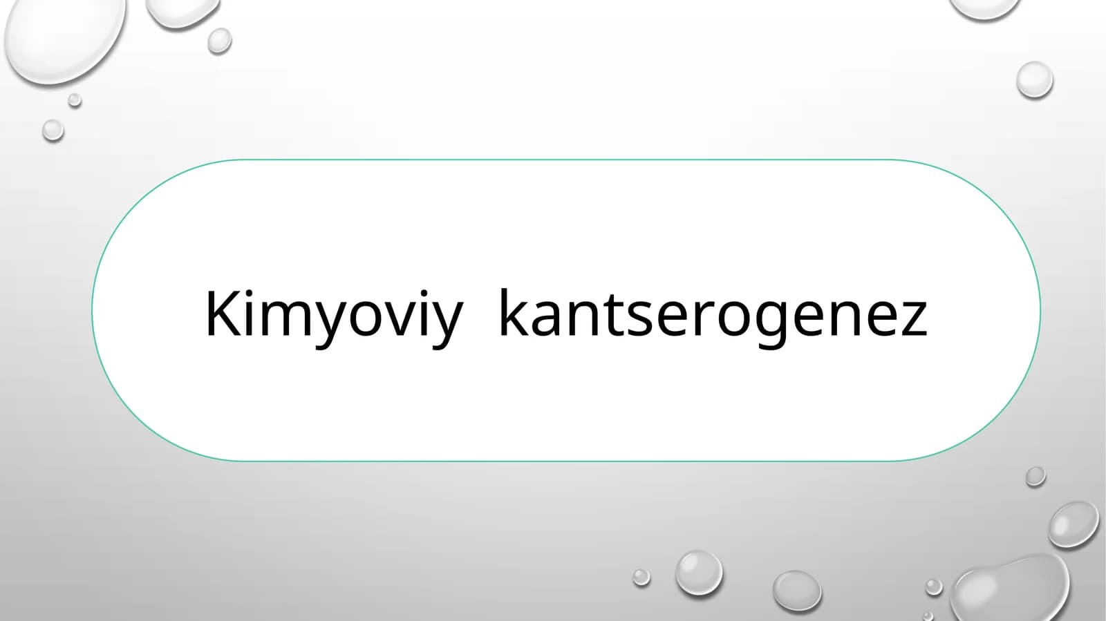 Kimyoviy  kantserogenez