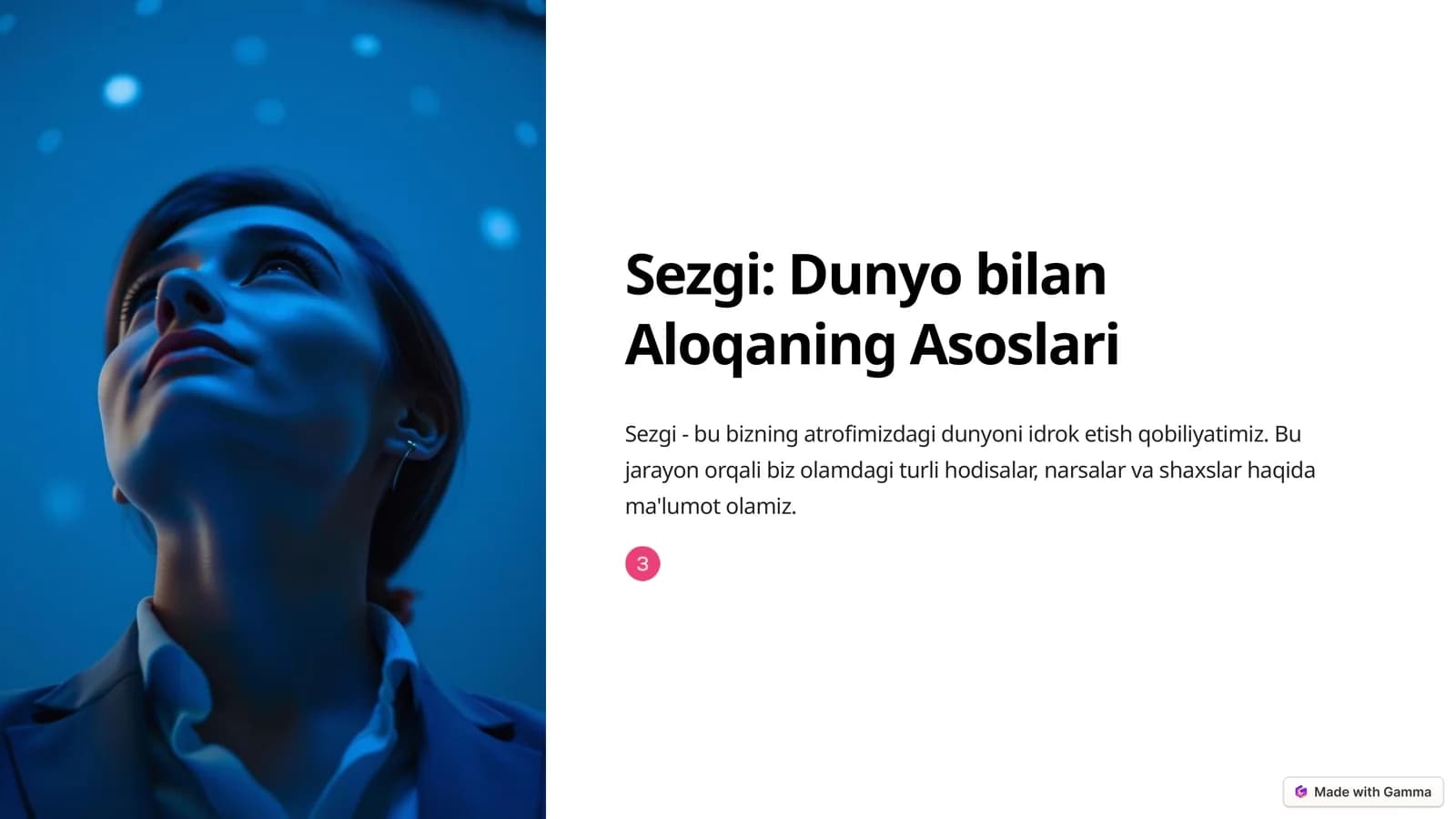 Sezgi: Dunyo bilan Aloqaning Asoslari