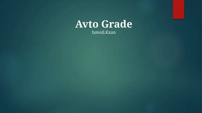 Avto Grade
