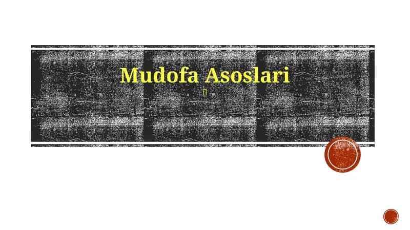 Mudofa Asoslari