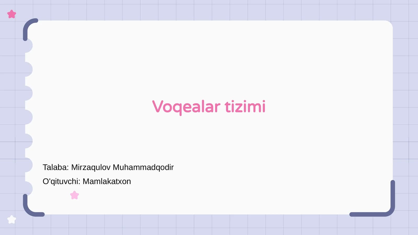Voqealar tizimi