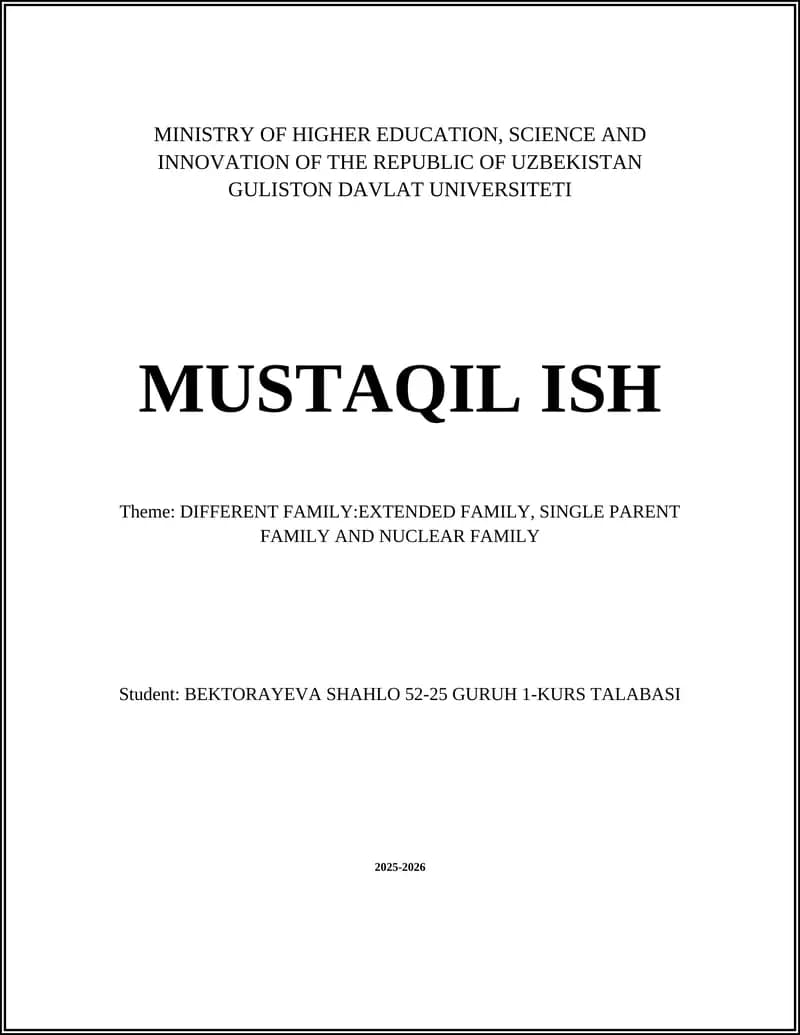 MUSTAQIL ISH