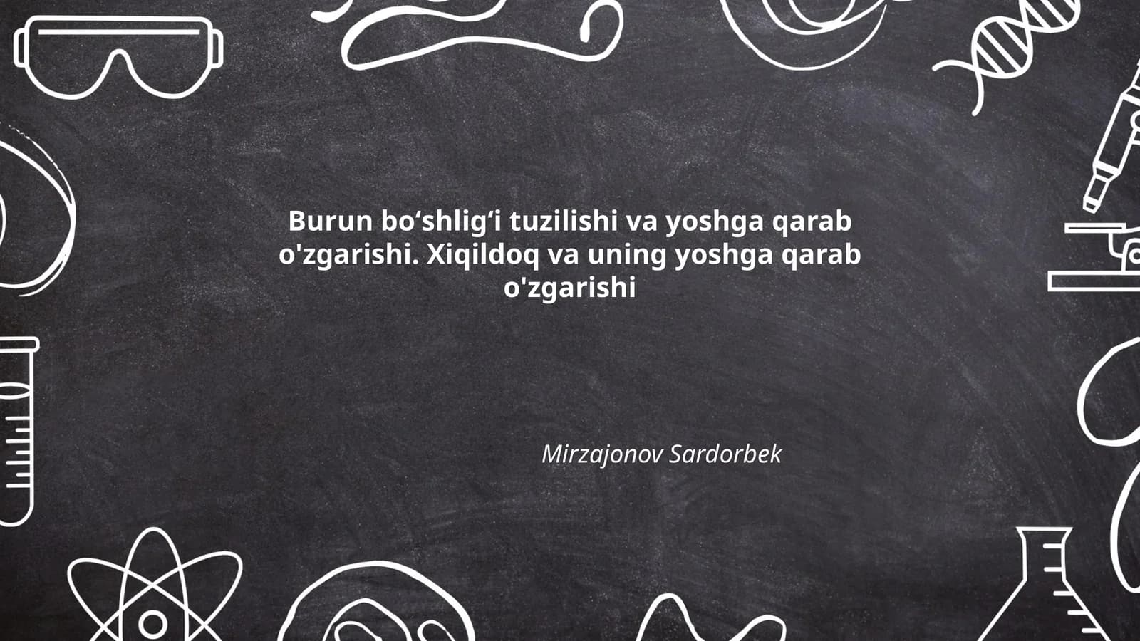 Burun boʻshligʻining anatomik tuzilishi