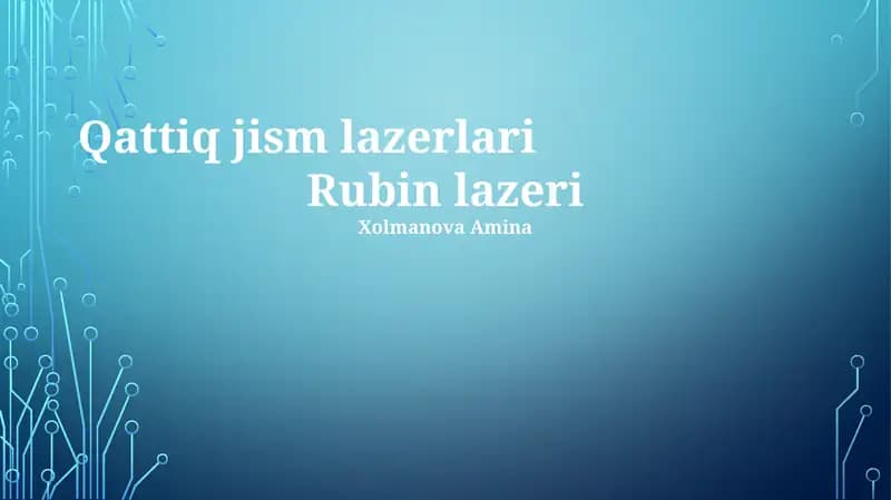 Rubin lazeri