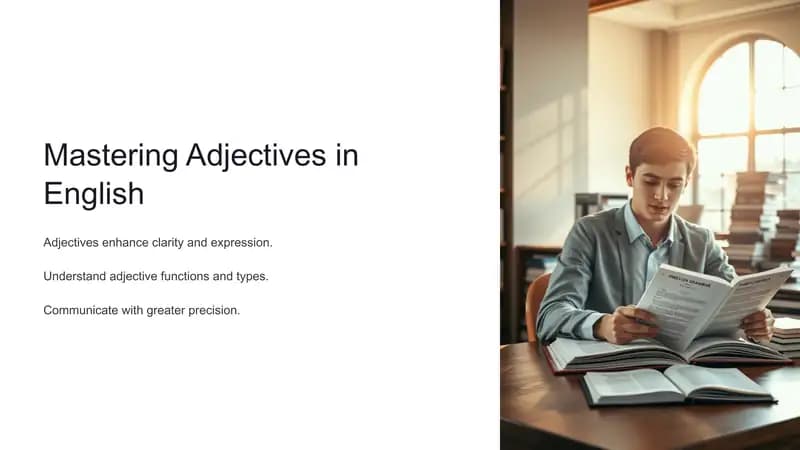Mastering Adjectives in English