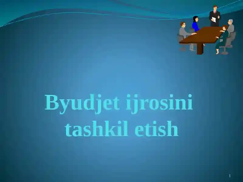 Byudjet ijrosini tashkil etish