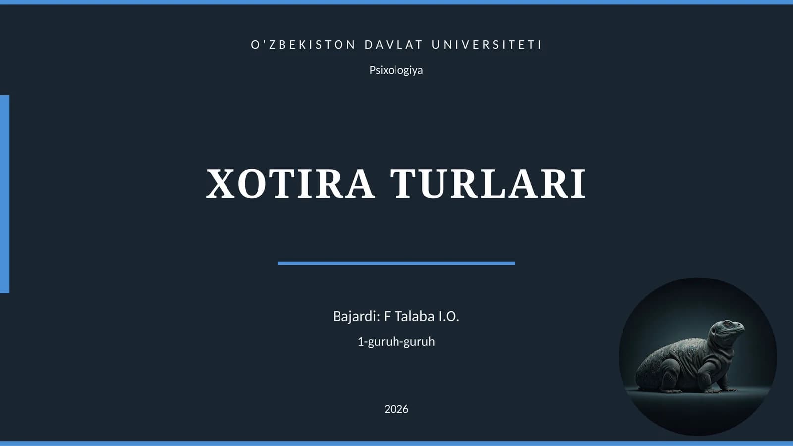 XOTIRA TURLARI