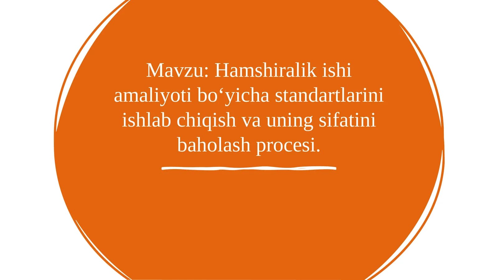 Hamshiralik ishi-mustaqil ish-SLAYD