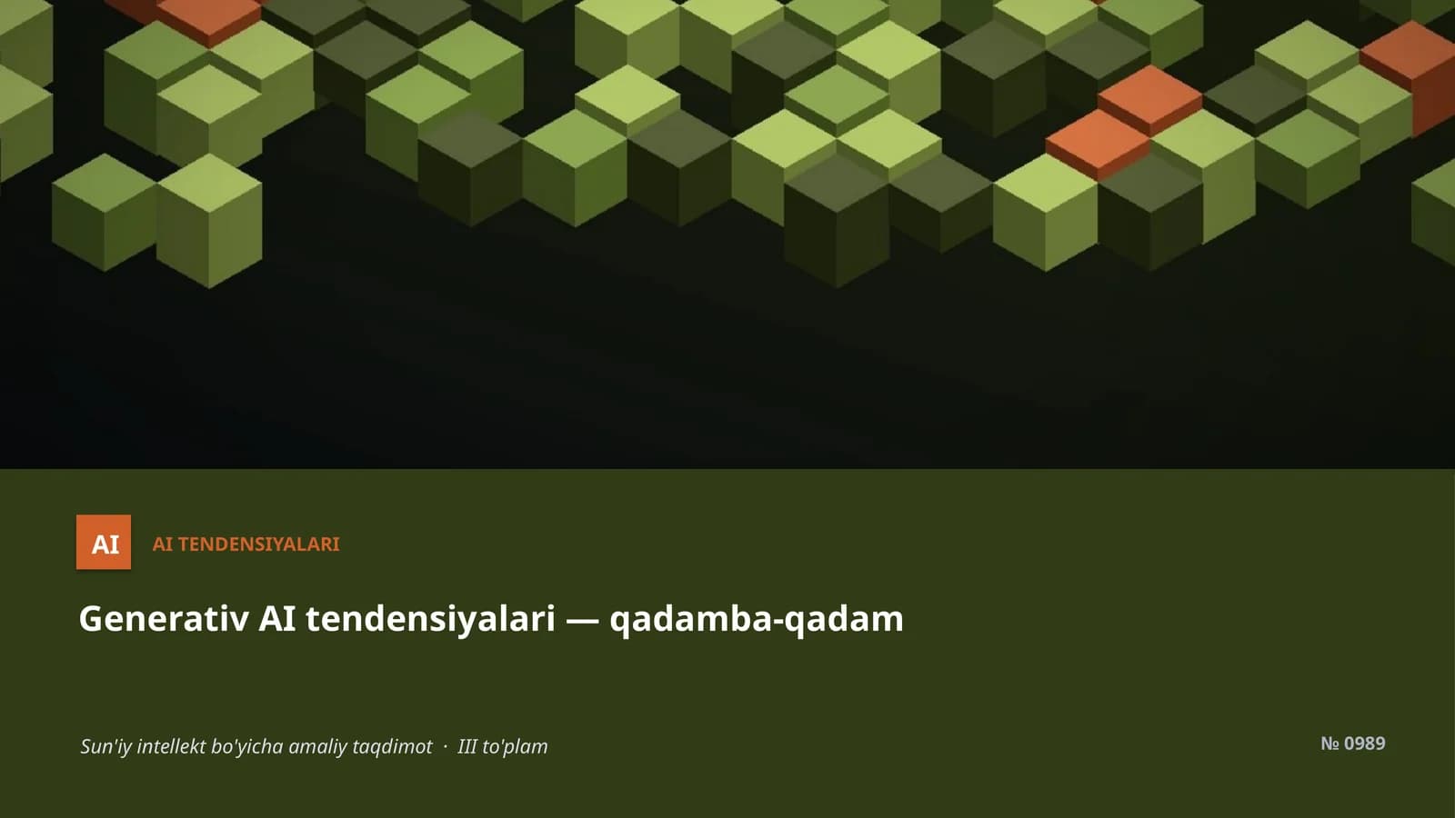 Generativ AI tendensiyalari