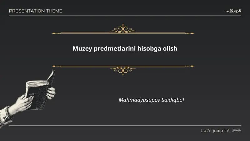 Muzey predmetlarini hisobga olish