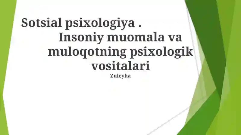 Sotsial psixologiya