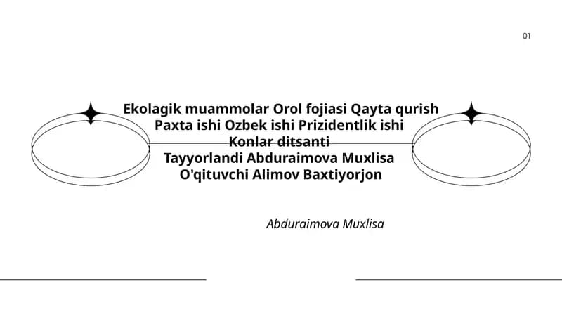 Ekolagik muammolar Orol fojiasi