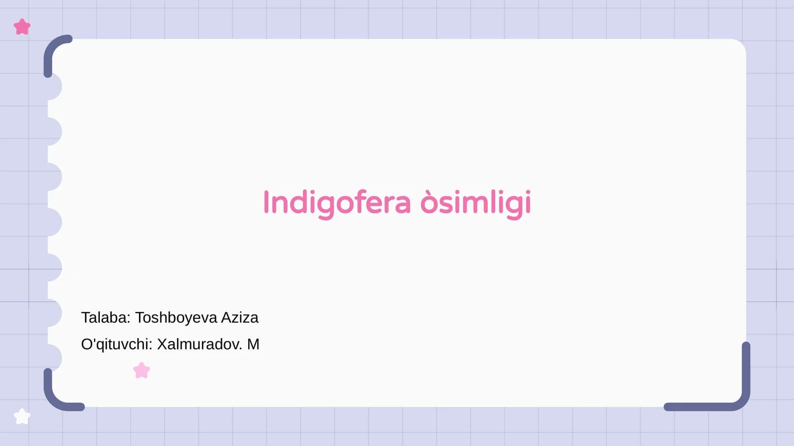 Indigofera òsimligi