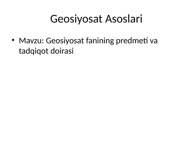 Geosiyosat fanidan