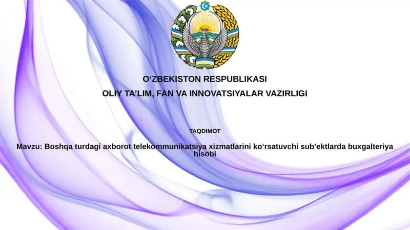 Hisob siyosati va moliyaviy hisobot
