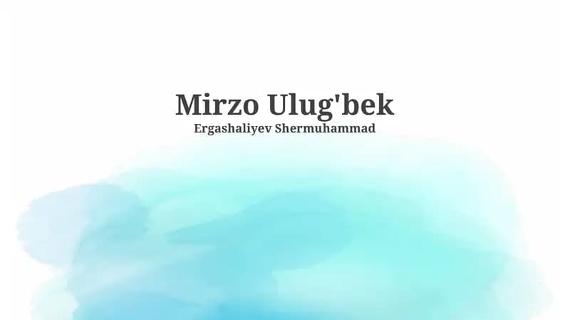 Uluğ Bey Gözlemevi ve Astronomik Çalışmaları
