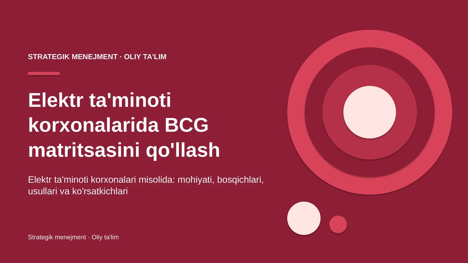 elektr ta'minoti korxonalarida bcg matritsasini qo'llash 6288