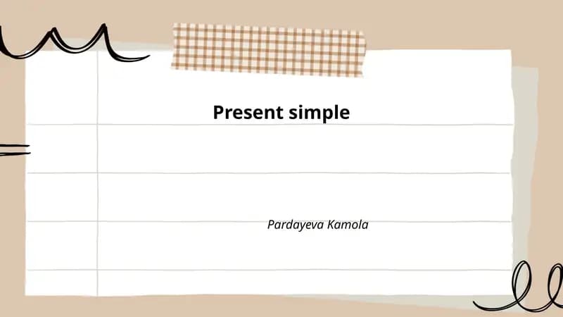 Present simple