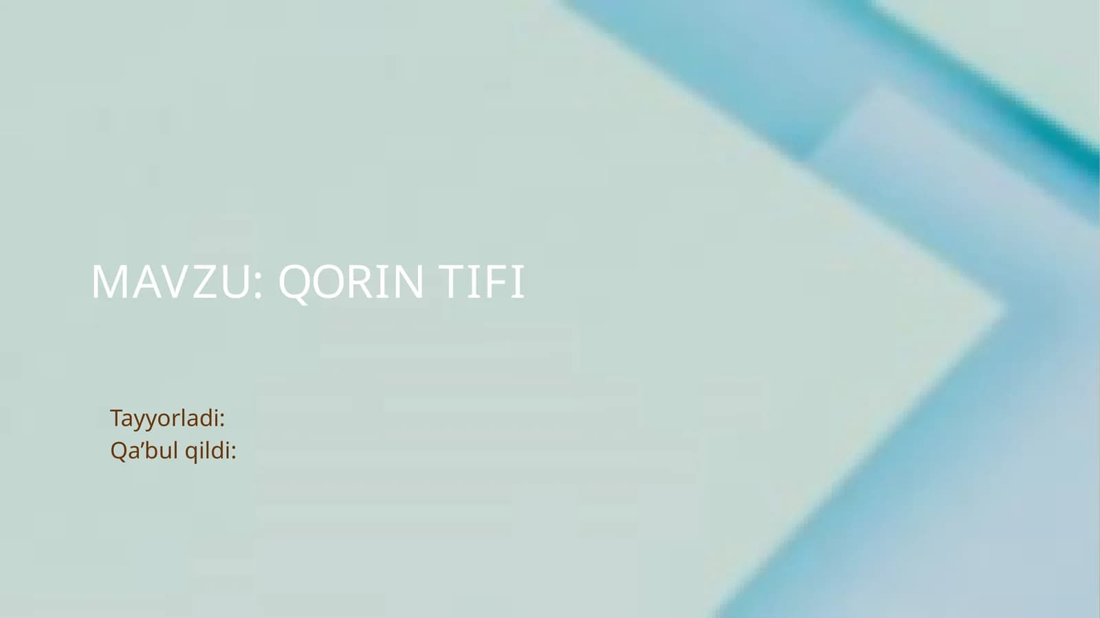 Qorin tifi