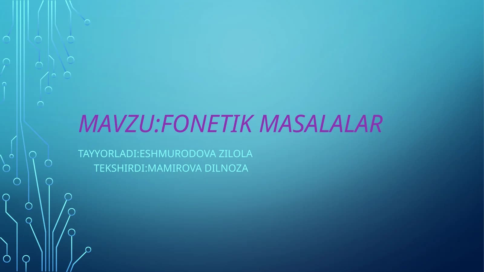 fonetik  masalalar