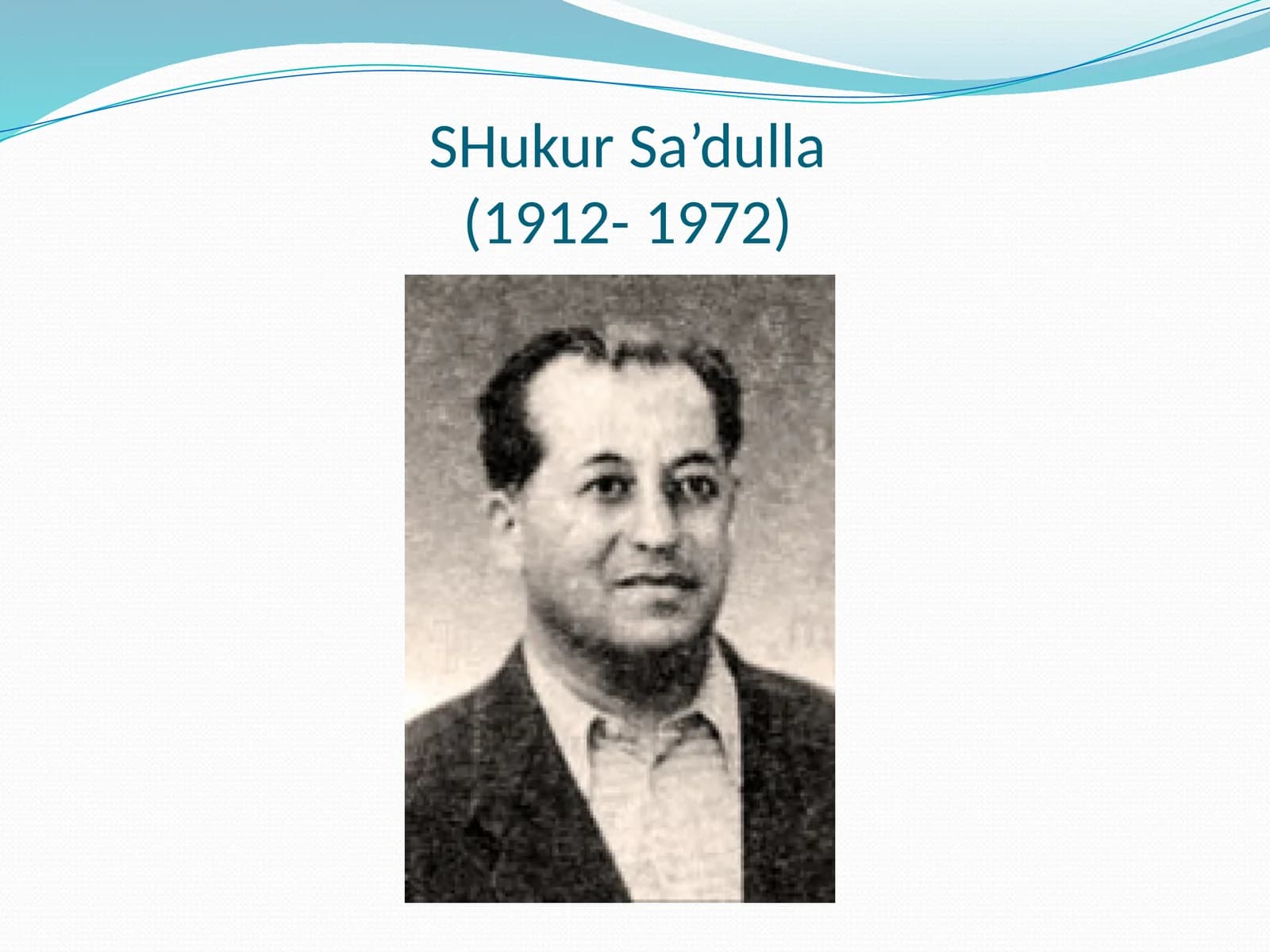 Shukur Sa’dulla
