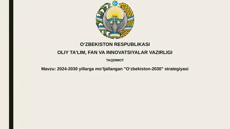 Oʻzbekiston-2030 strategiyasi